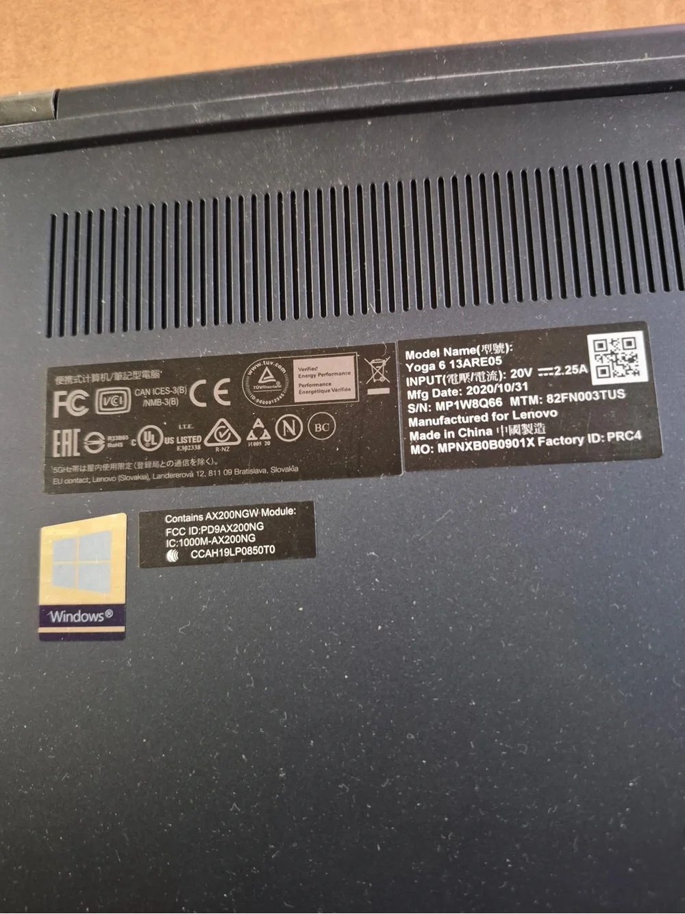 Lenovo Laptop in Dark Gray with Black Keyboard